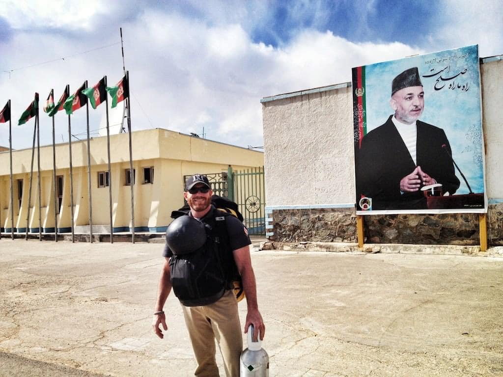 John Wright in Afghanistan