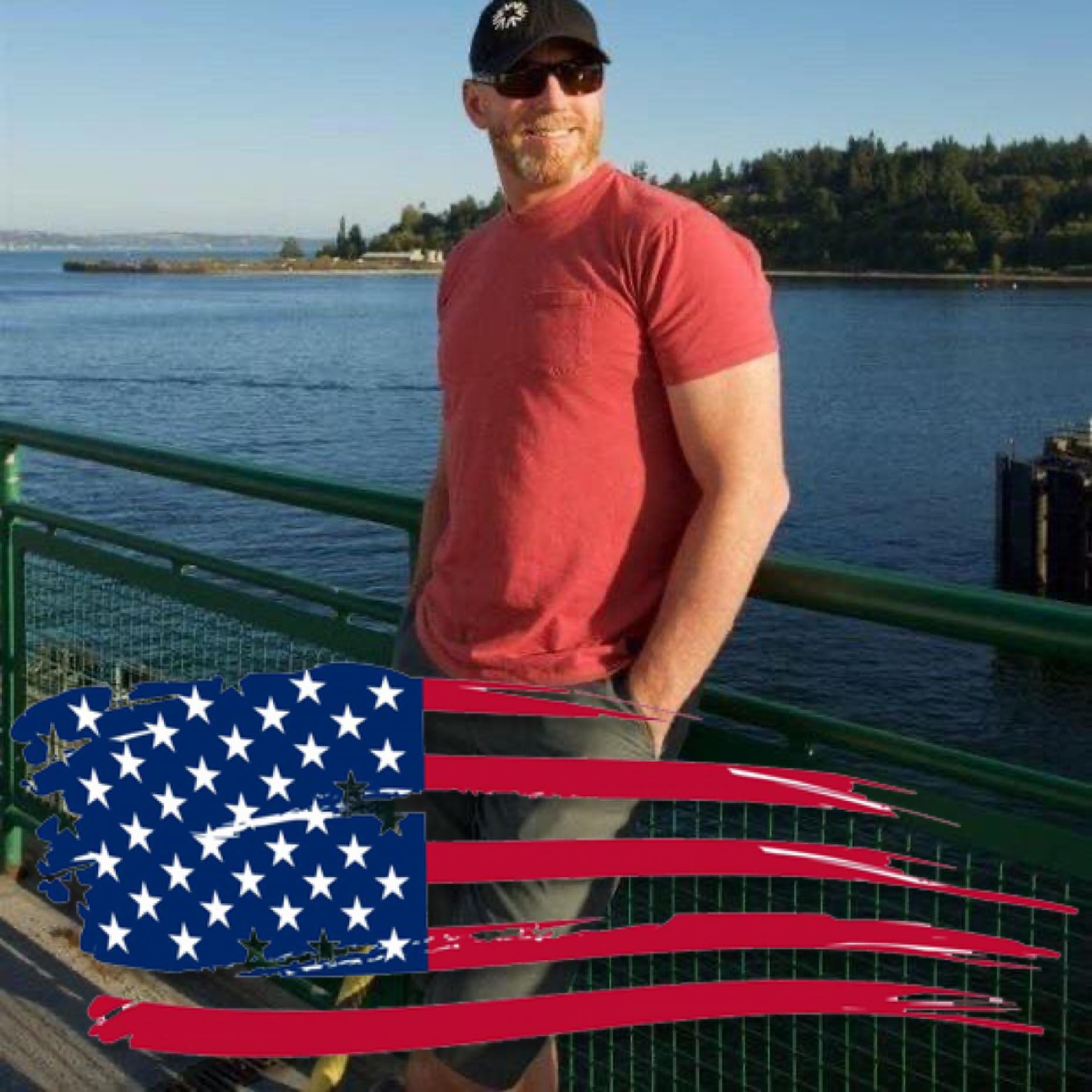 John Wright on a ferry