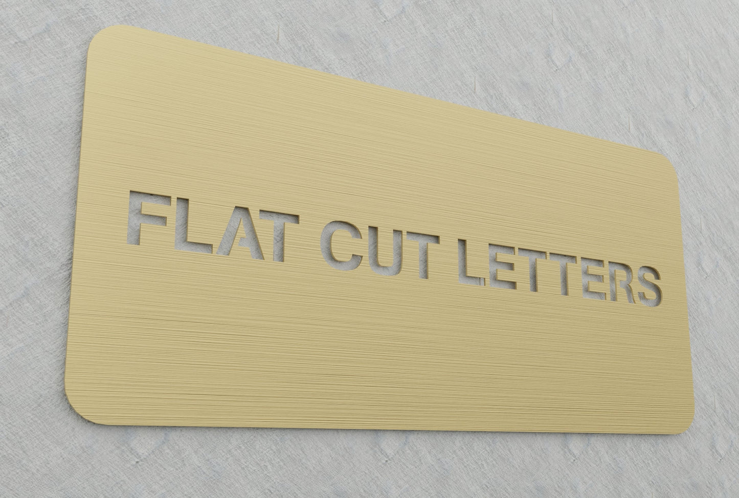 0.05" Thick Flatcut Letters