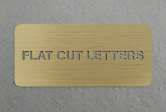 0.05" Thick Flatcut Letters