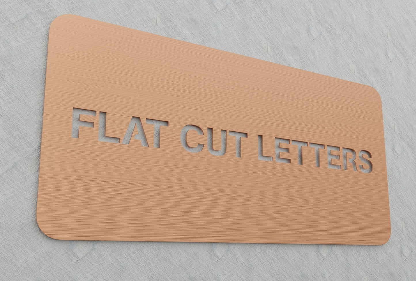 0.05" Thick Flatcut Letters