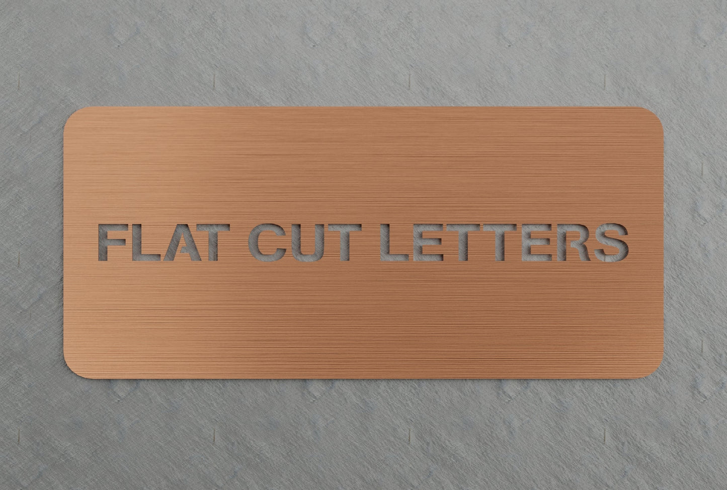 0.05" Thick Flatcut Letters