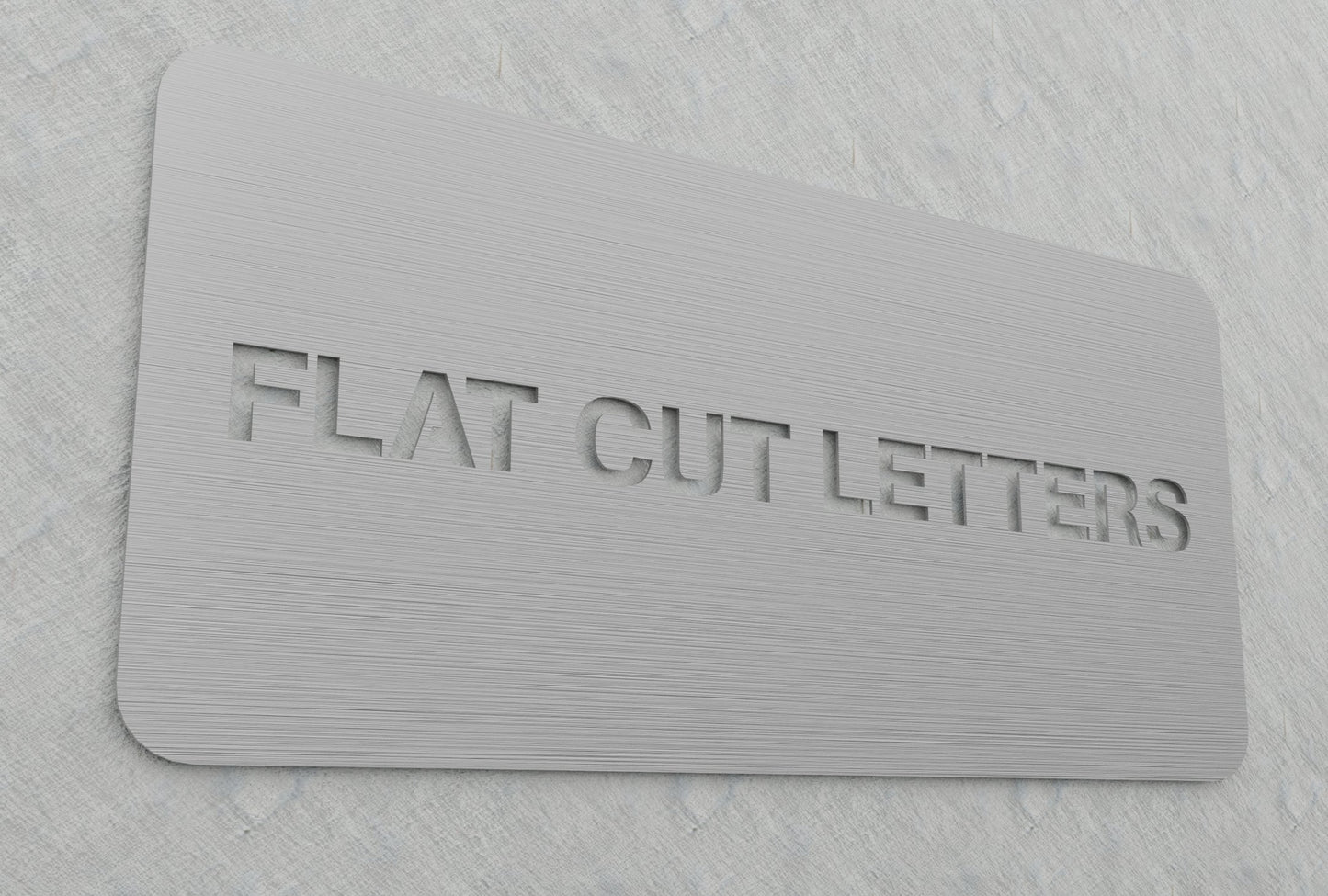 0.05" Thick Flatcut Letters