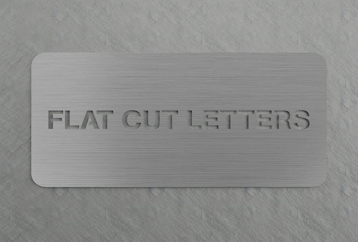 0.05" Thick Flatcut Letters