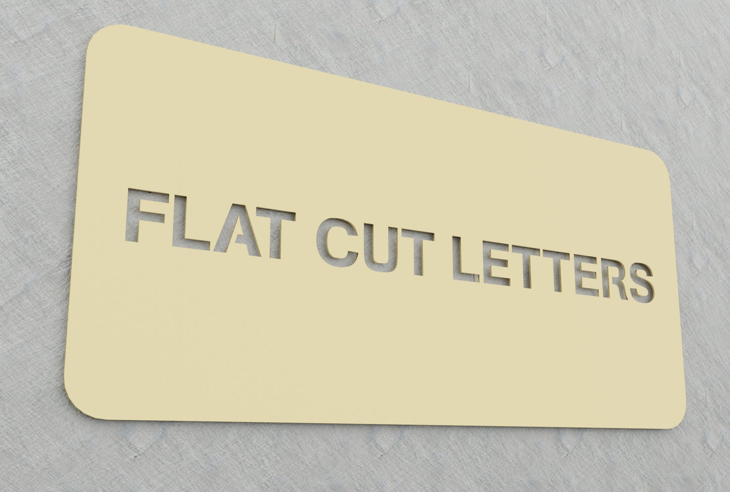 0.05" Thick Flatcut Letters