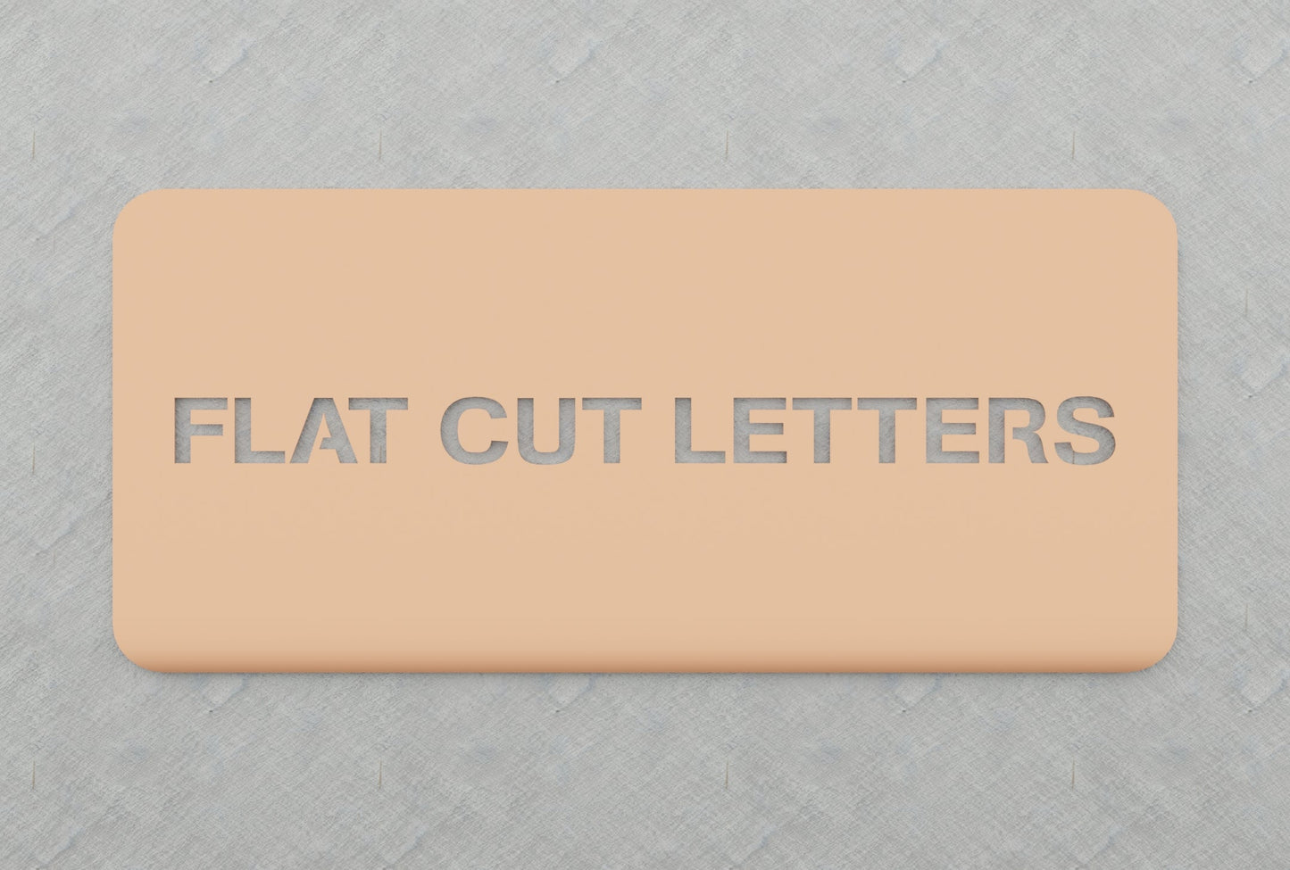 0.05" Thick Flatcut Letters