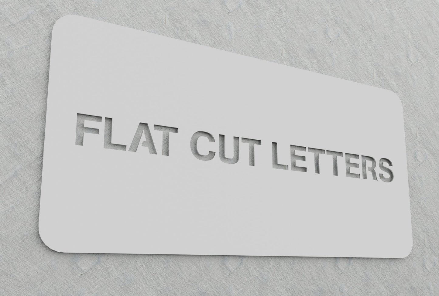 0.05" Thick Flatcut Letters